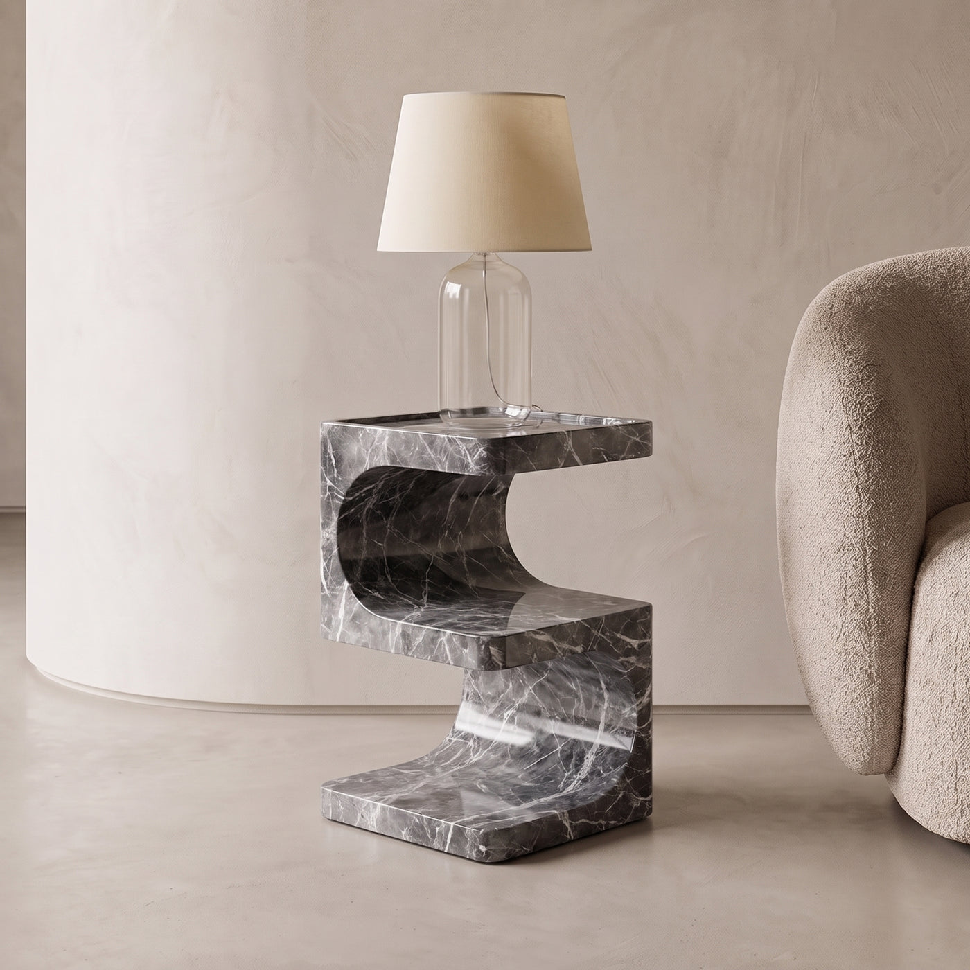 Vela Marble Side Table