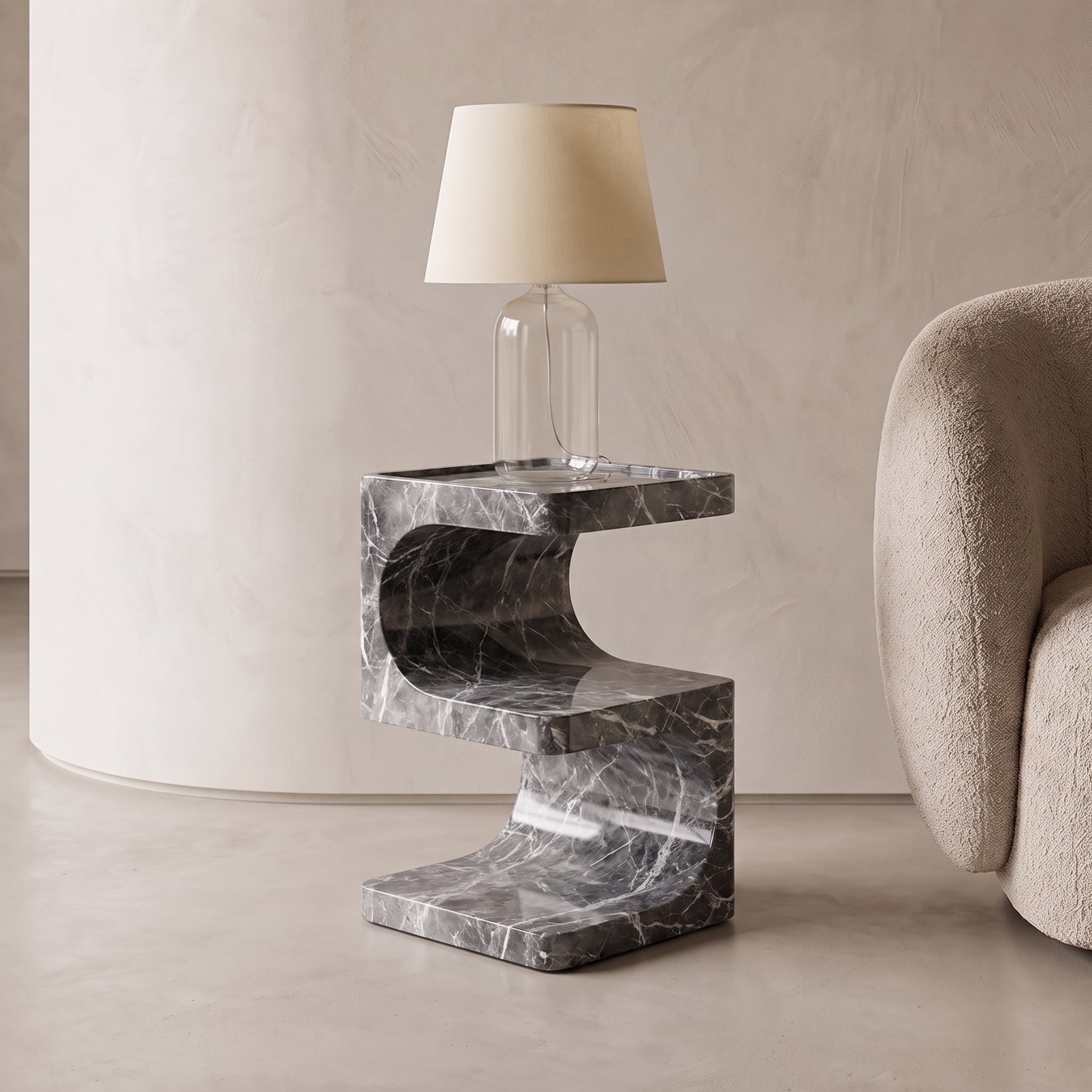 Vela Marble Side Table