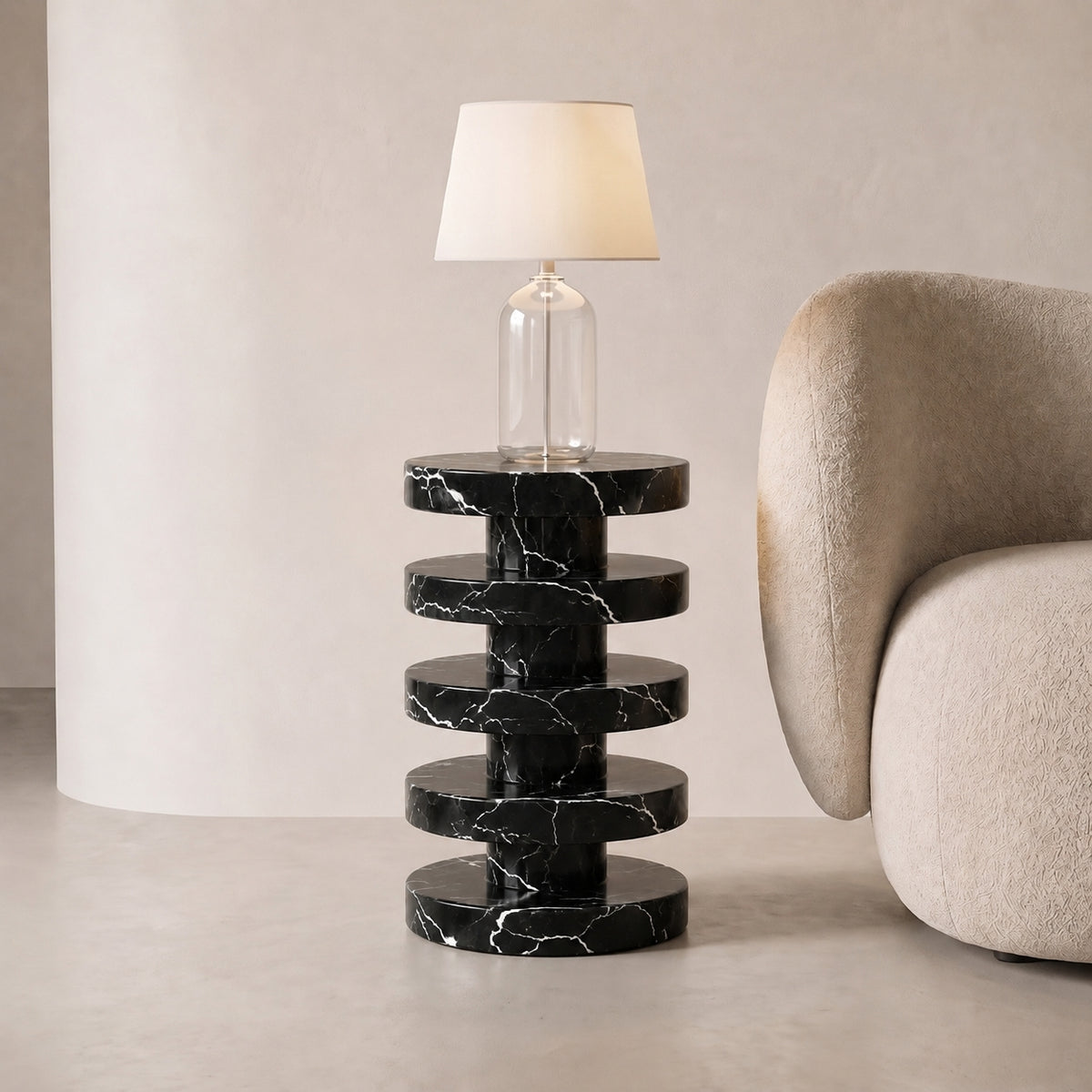 Strata Marble Side Table