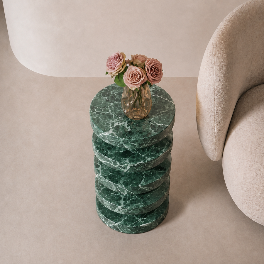 Strata Marble Side Table | Stoneage Interiors