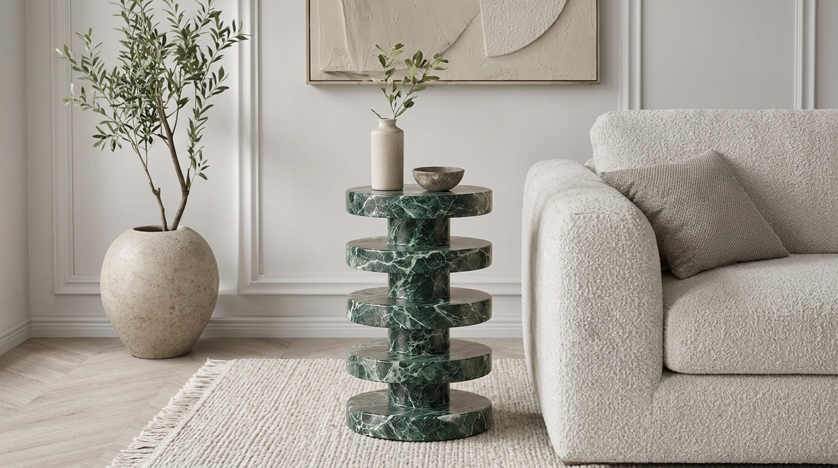 Strata Marble Side Table