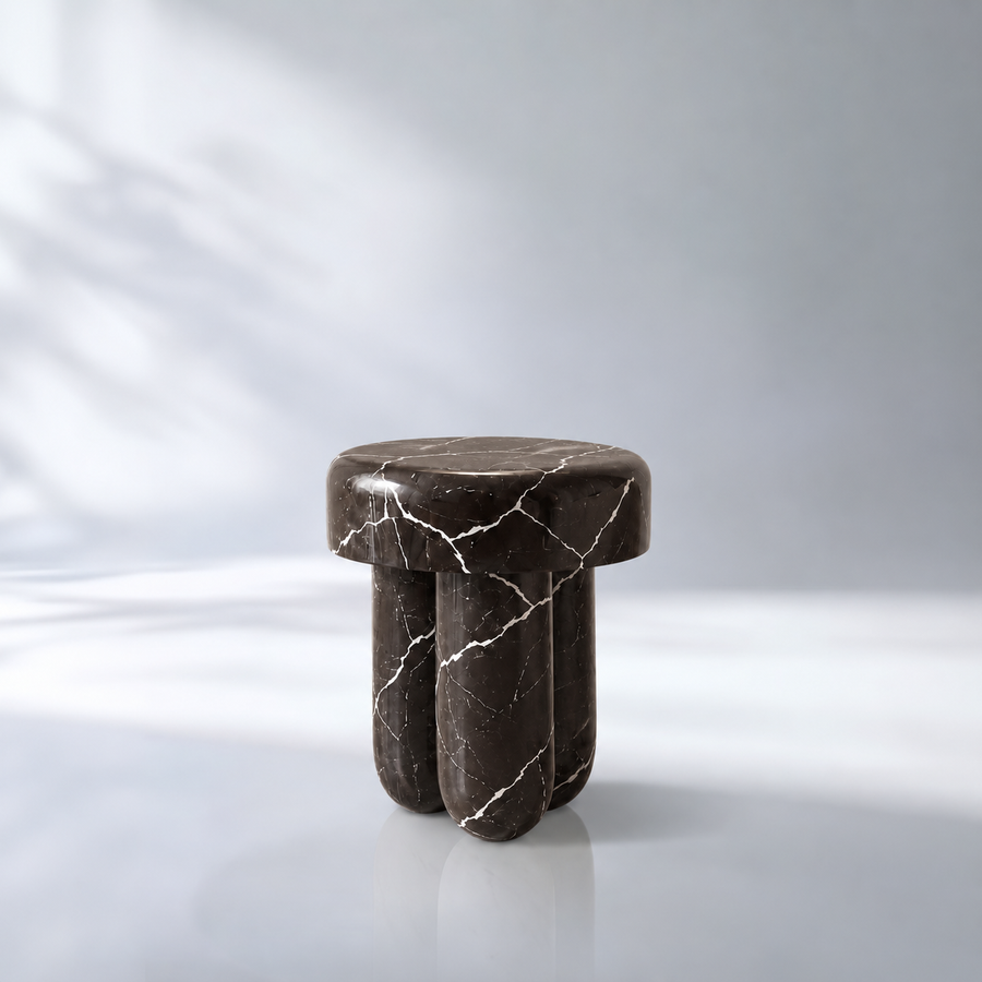 Mesa auxiliar de mármol Sora