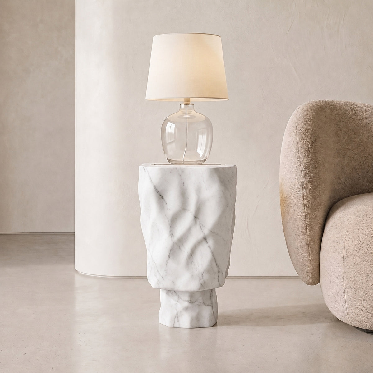Petra Marble Side Table