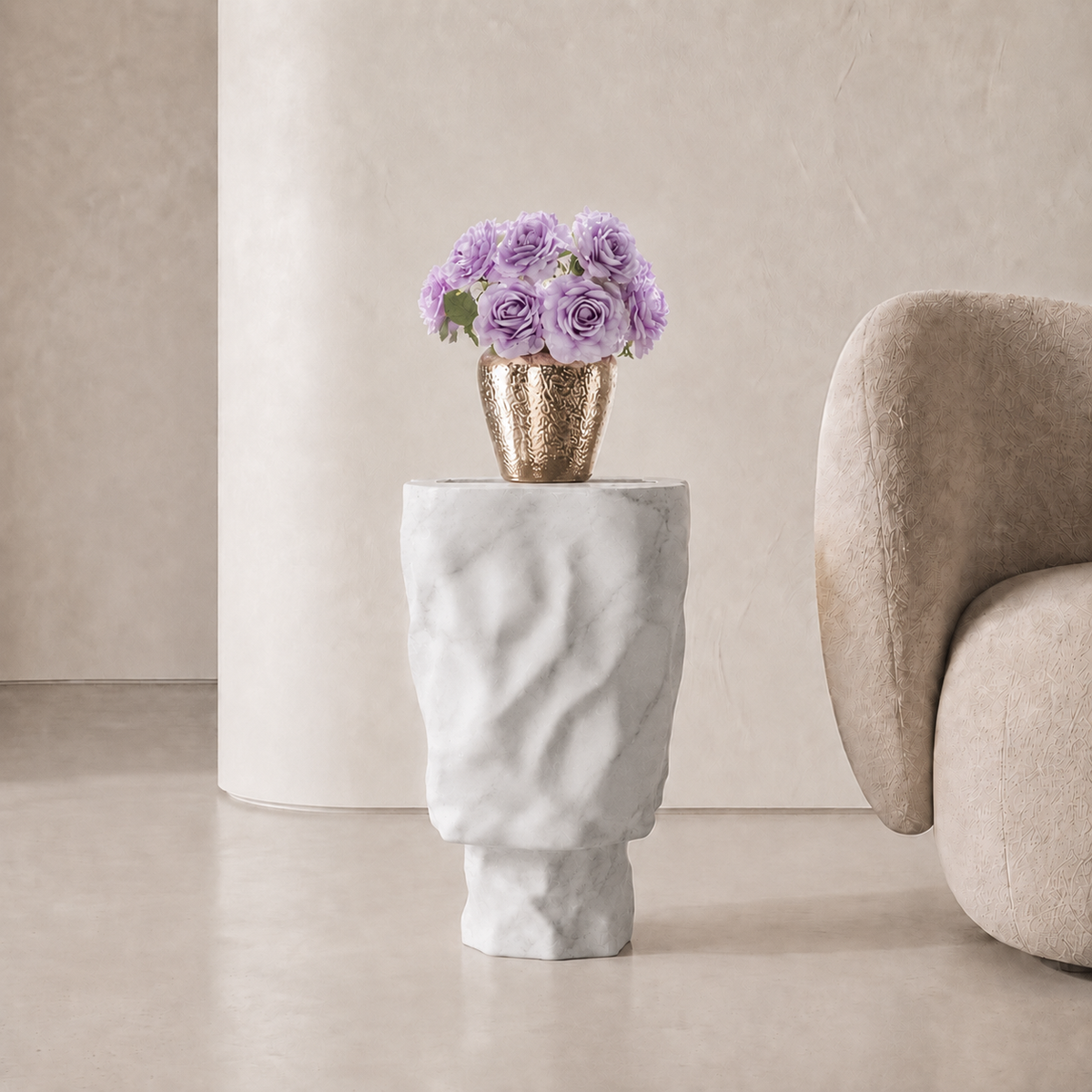 Petra Marble Side Table | Stoneage Interiors