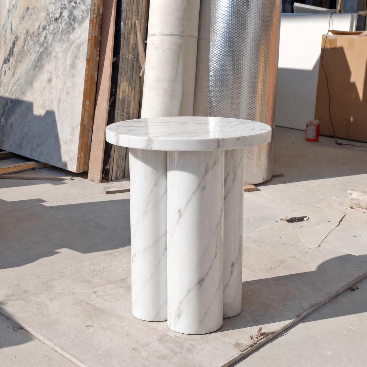 Mesa auxiliar de mármol Colonna
