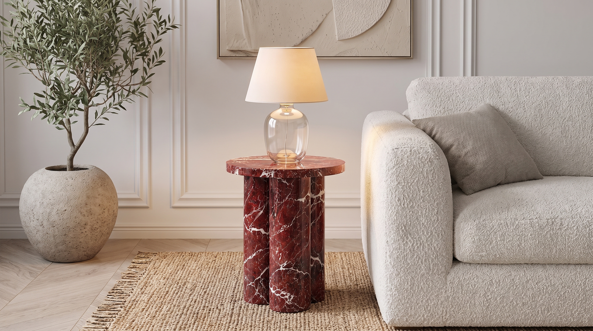 Mesa auxiliar de mármol Colonna