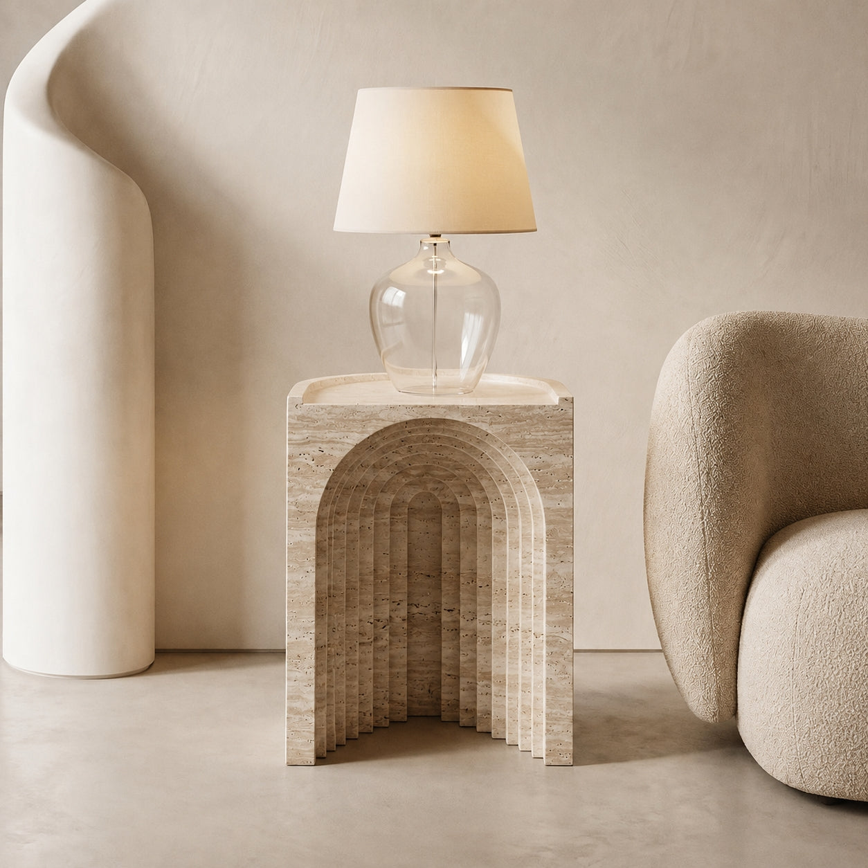 Archway Marble Side Table