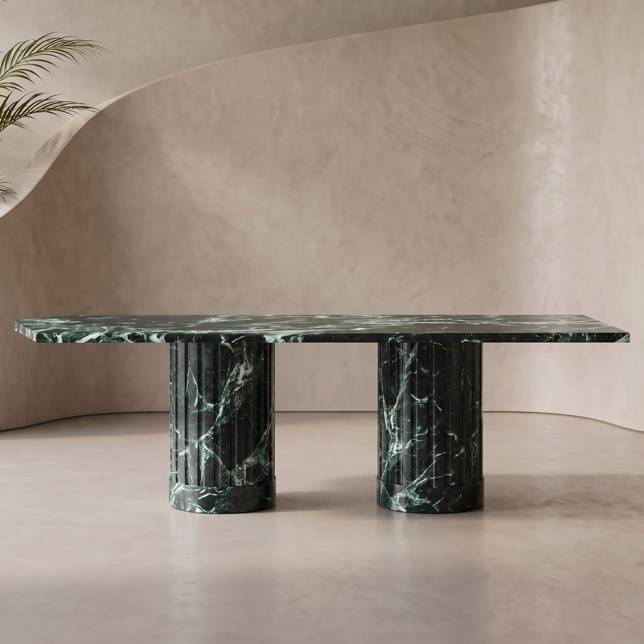 The Aurora Solid Marble Dining Table