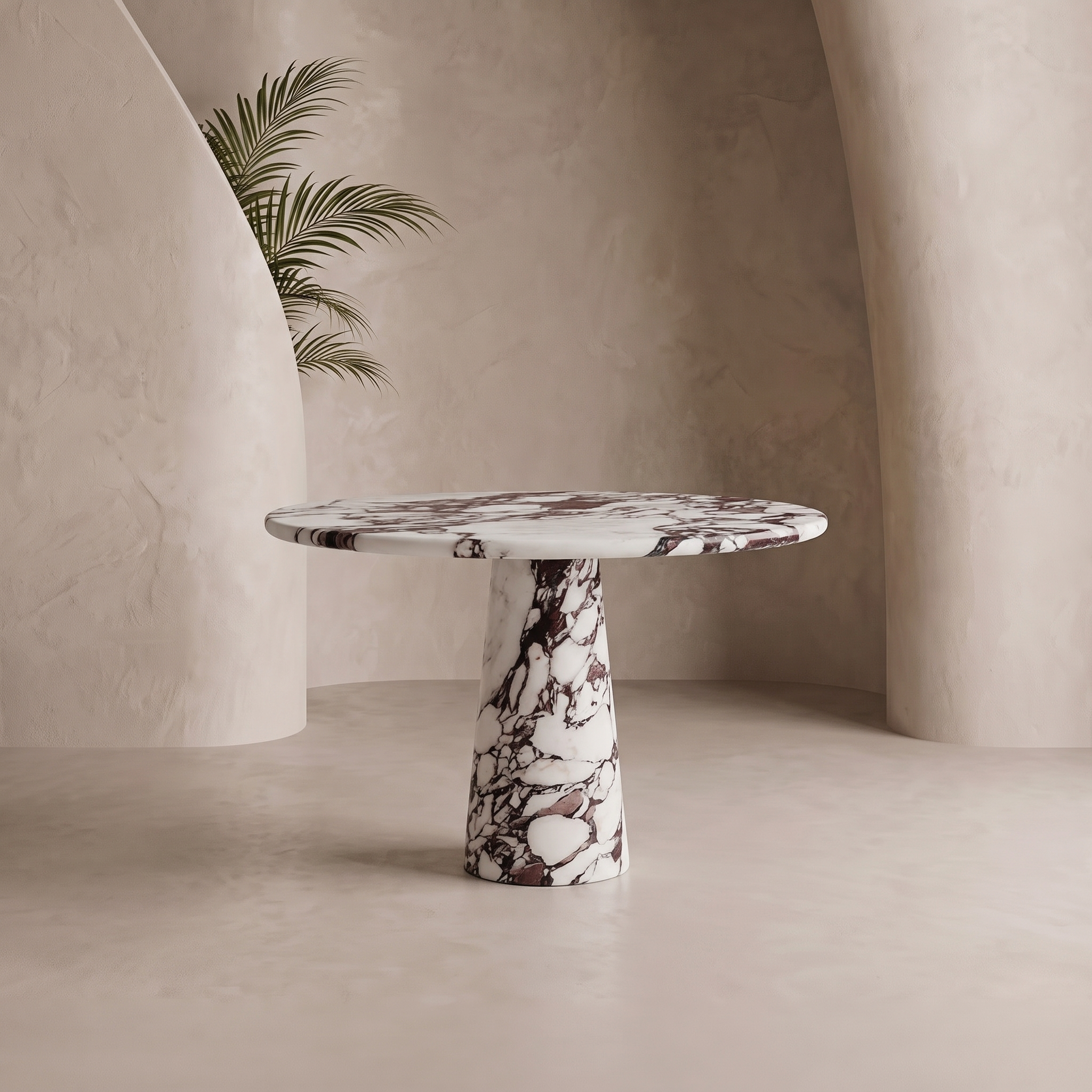 Solis Marble Pedestal Dining Table