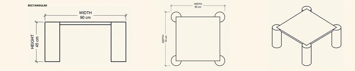 Landscape technical line drawing of 