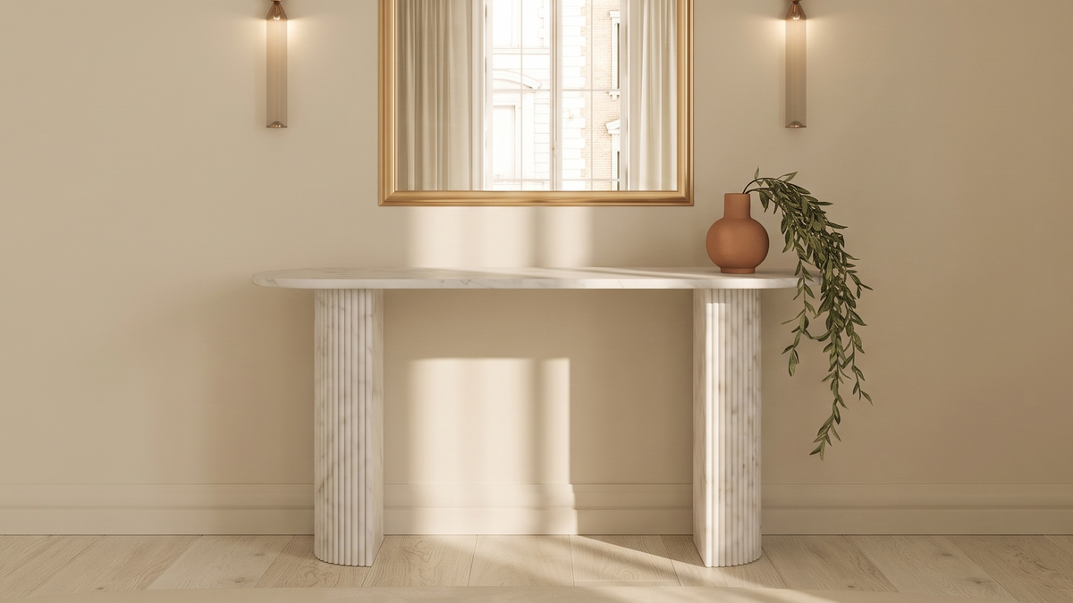 Colonna  Marble Console Table